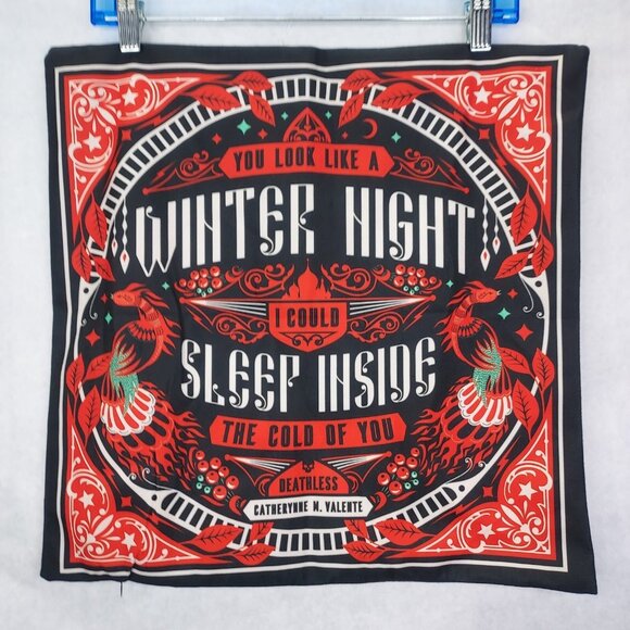Illumicrate Pillowcase Like a Winter Night Deathless Cushion Cover Zip Up 17.5" - Picture 2 of 8